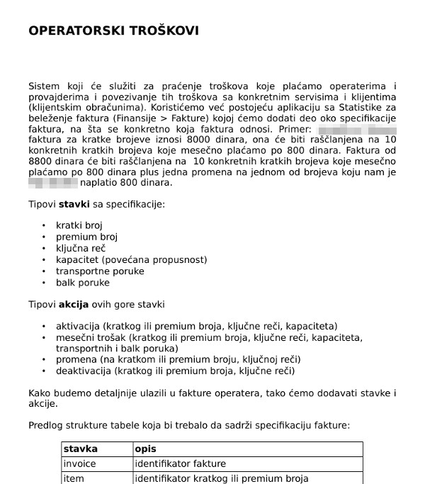 operatorski troškovi